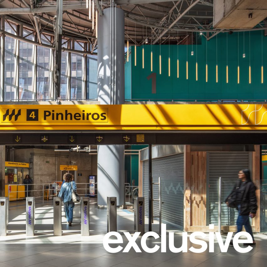 Renovación interior de la estación Pinheiros en São Paulo