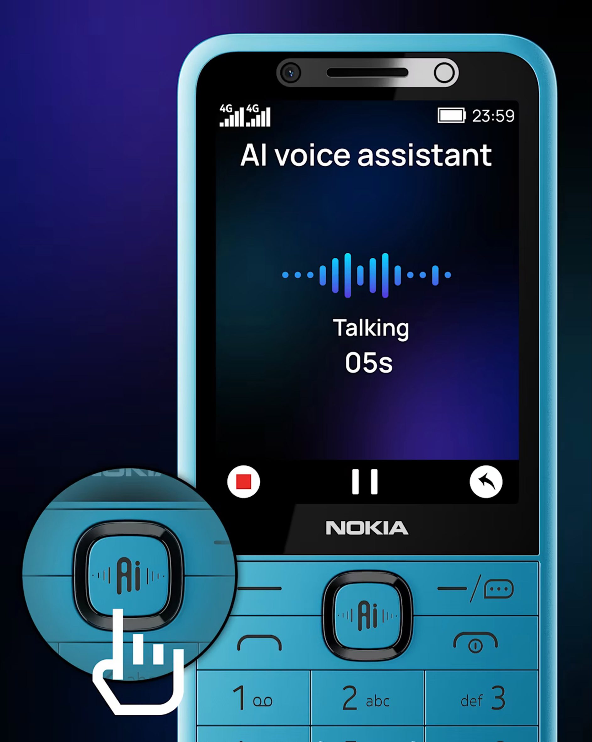 Asistente de voz en Nokia 235 4G Segunda edición