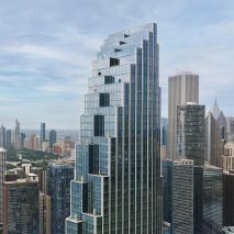 Tiered skyscraper by SOM tops out on Chicago lakefront