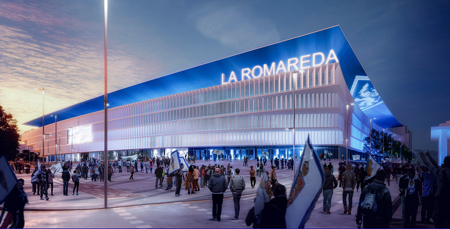 Rendering of Nueva Romareda stadium