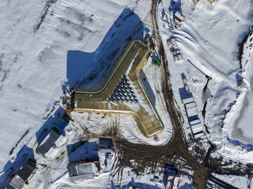 Arctowski Station nearing completion on King George Island in Antarctica