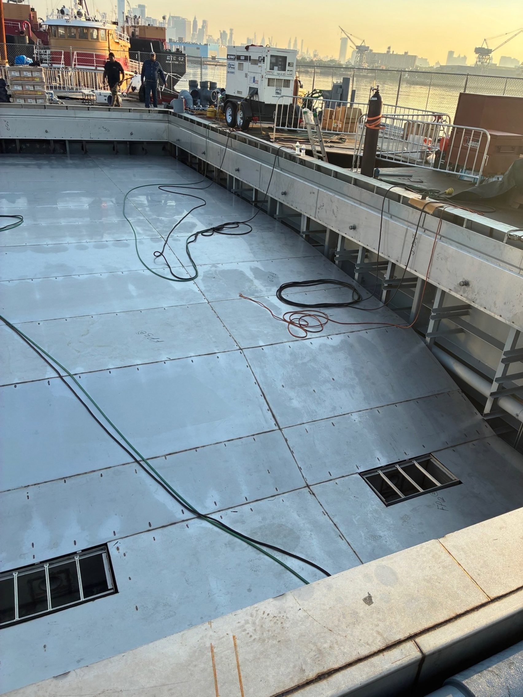 Floating +Pool prototype nearing completion in New York City