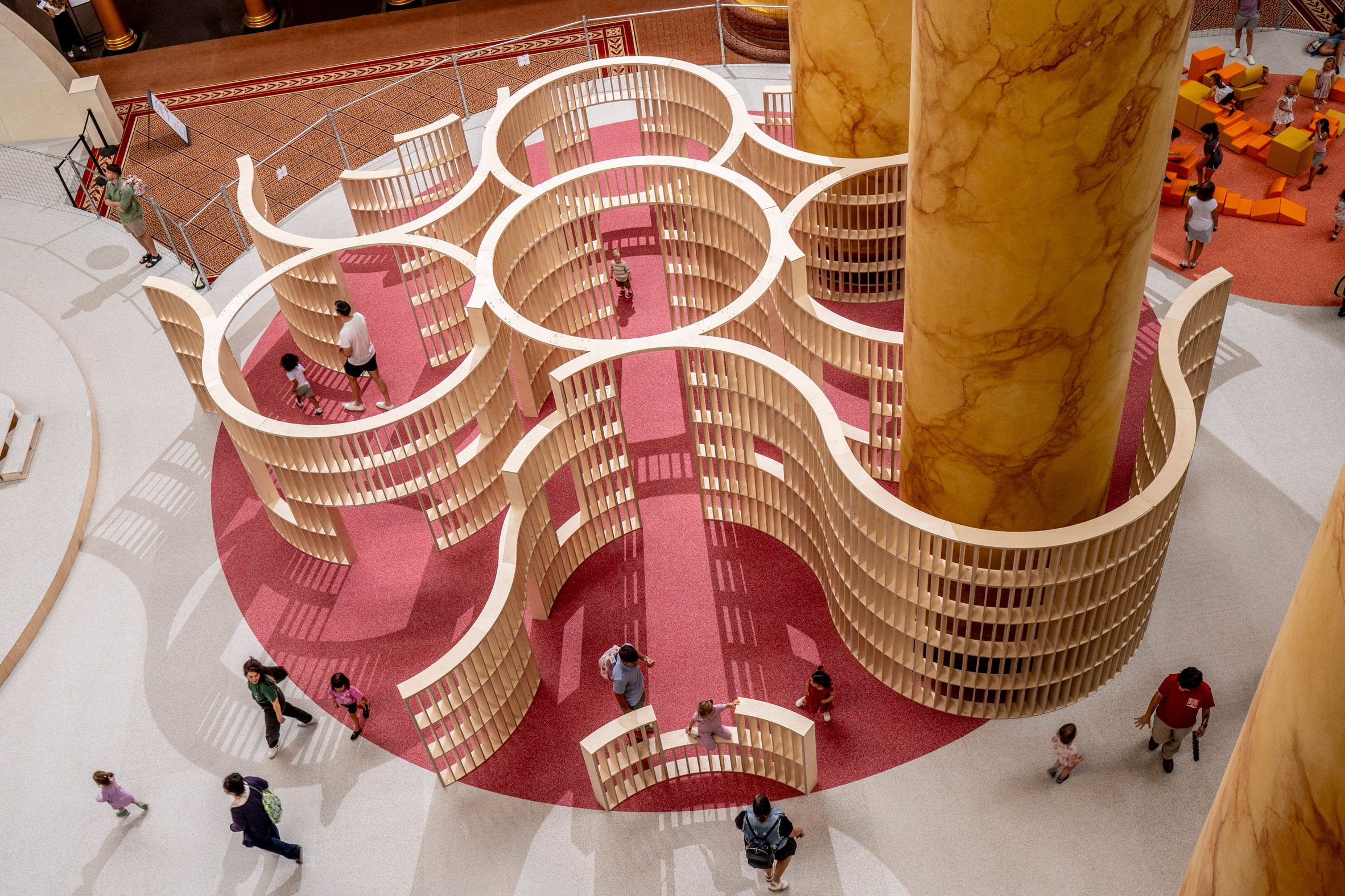 Playground installation in National Building Museum