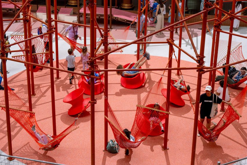 Playground installation in National Building Museum