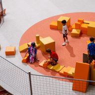 Playground installation in National Building Museum