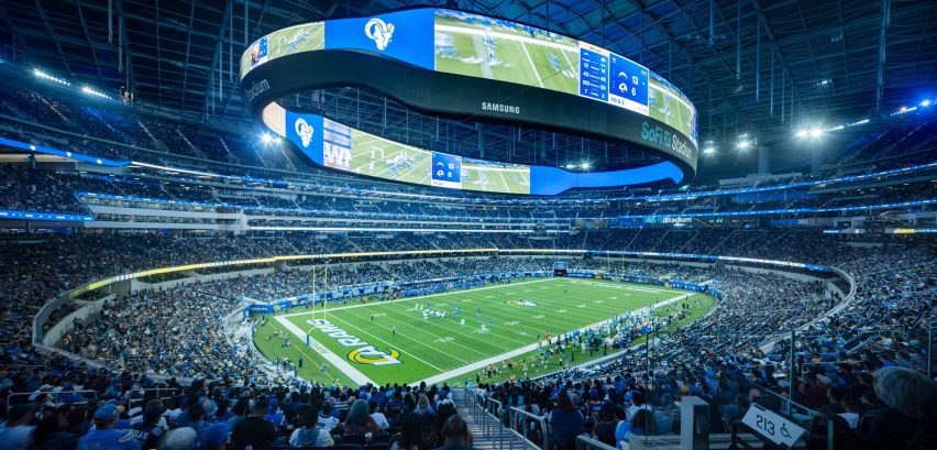 SoFi stadium video screen