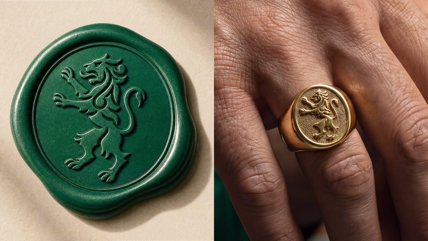 Lion on a signet ring