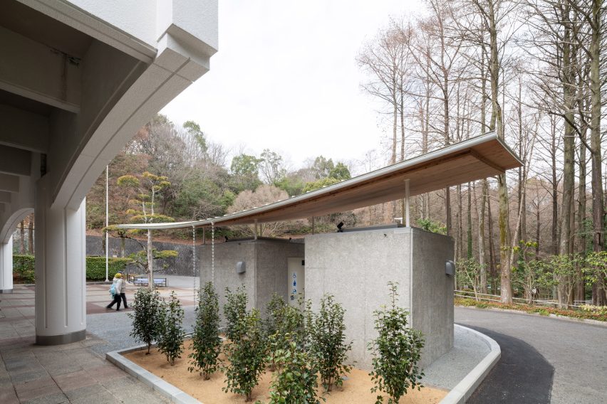 Public toilet block in Japan