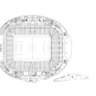 Third floor plan of Tottenham Hotspur Stadium by Populous