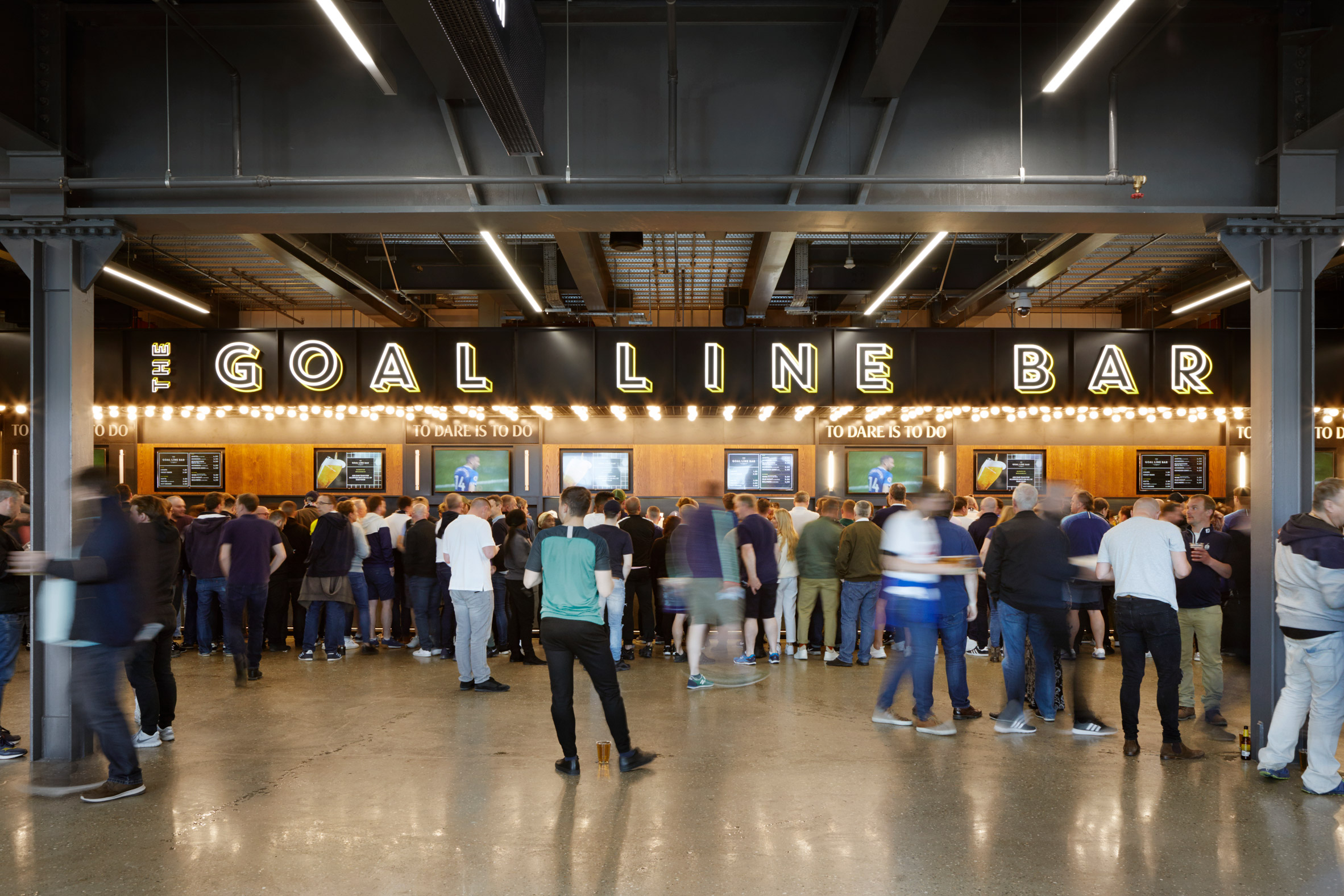 Goal Line bar at Tottenham Hotspur Stadium by Populous