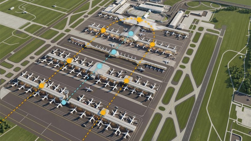 Dulles Airport renderings