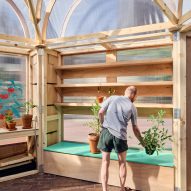 The Veggery greenhouse at the Barbican by Studio Folk Architects and Raskl