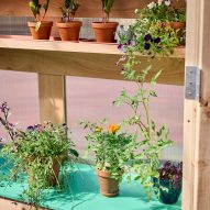 The Veggery greenhouse at the Barbican by Studio Folk Architects and Raskl