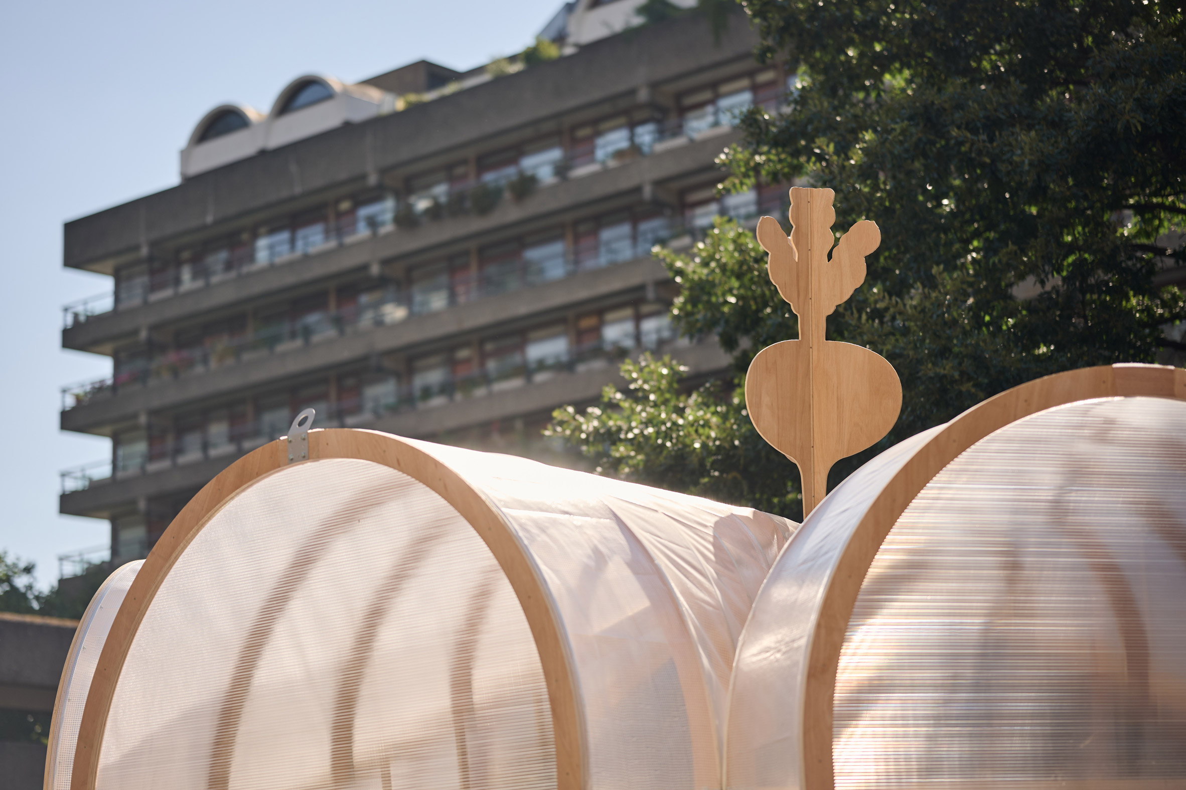 Invernadero Barbican, diseñado por Studio Folk Architects y Raskl