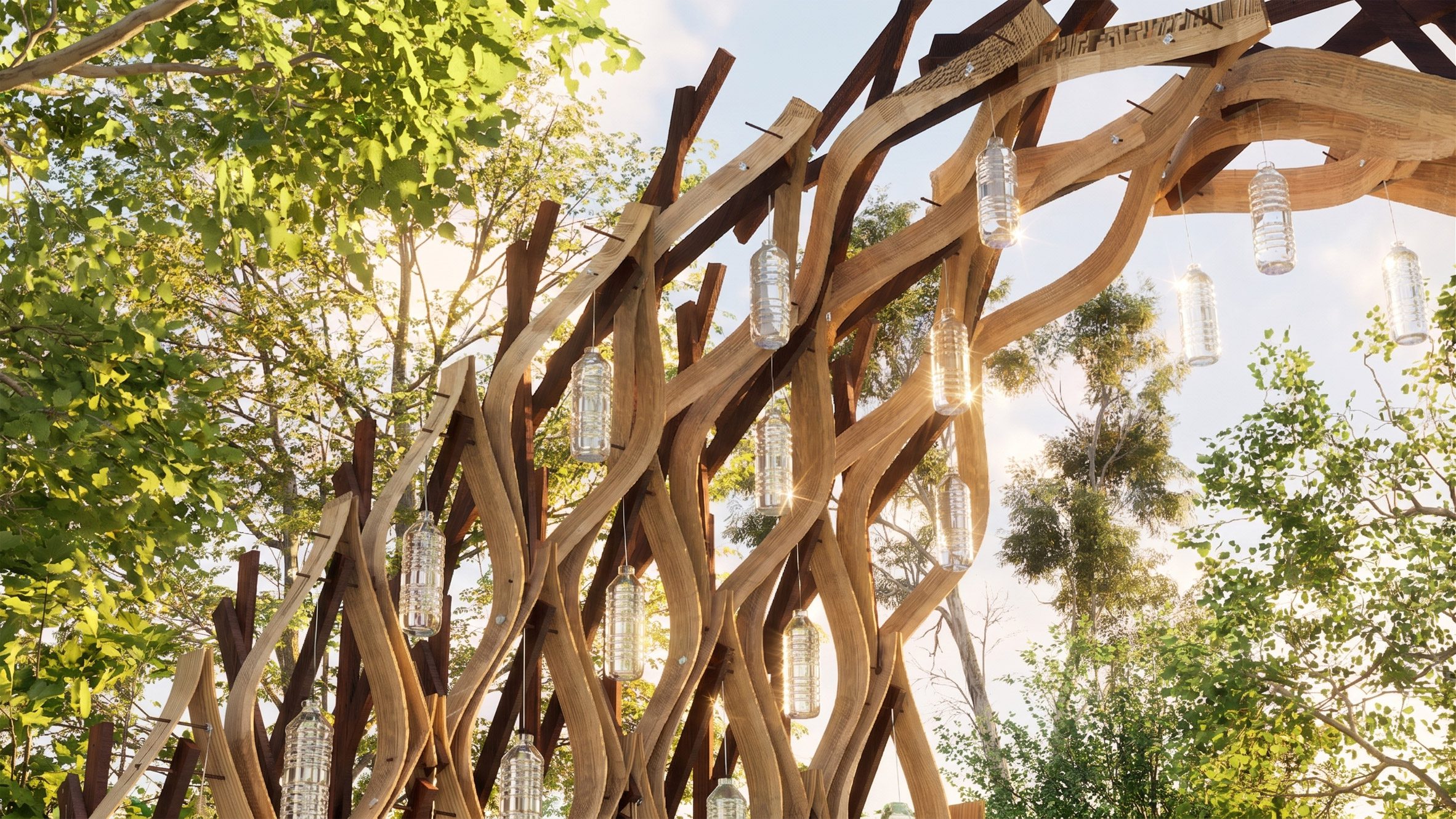 Feed the Fish – A Modular, Interactive Pavilion for Plastic Waste Awareness by Janice Chau