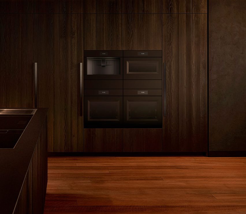 Render of a kitchen with appliances by Fisher & Paykel