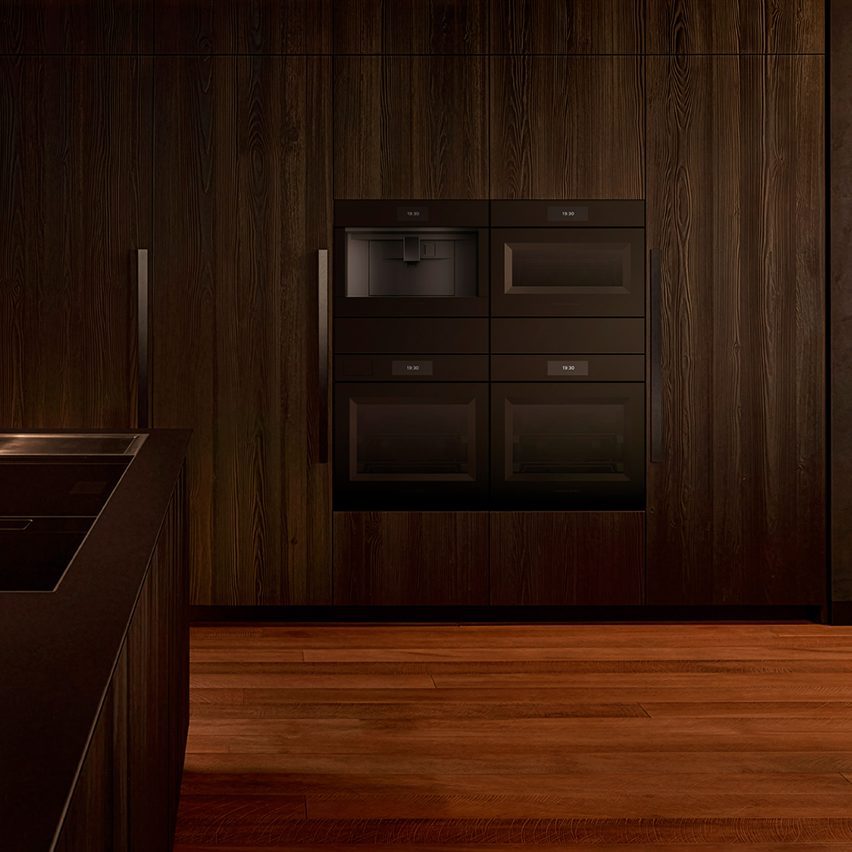 Render of a kitchen with appliances by Fisher & Paykel