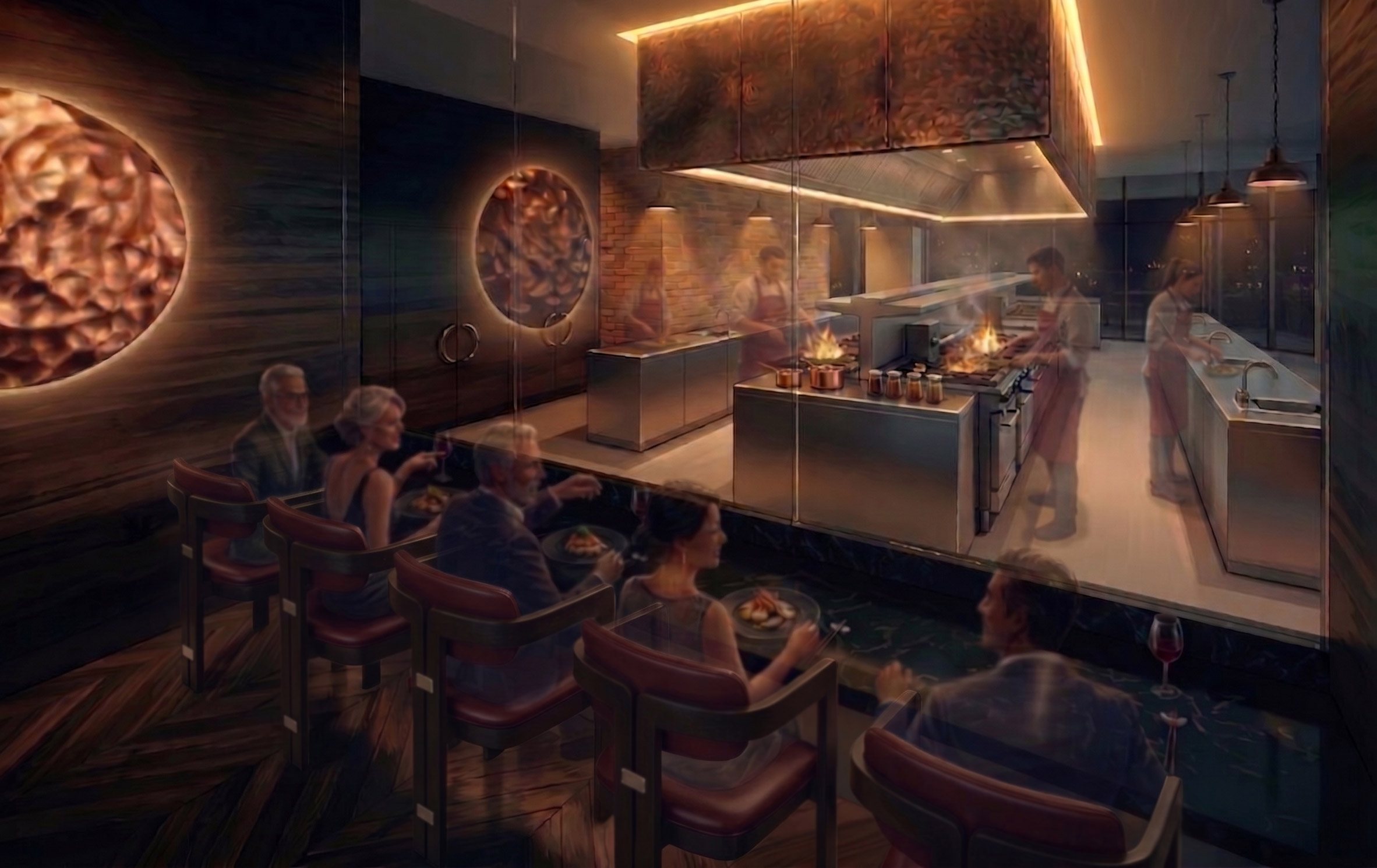 Render of restaurant