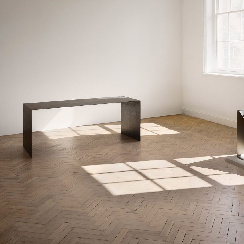 Photo of metal bench
