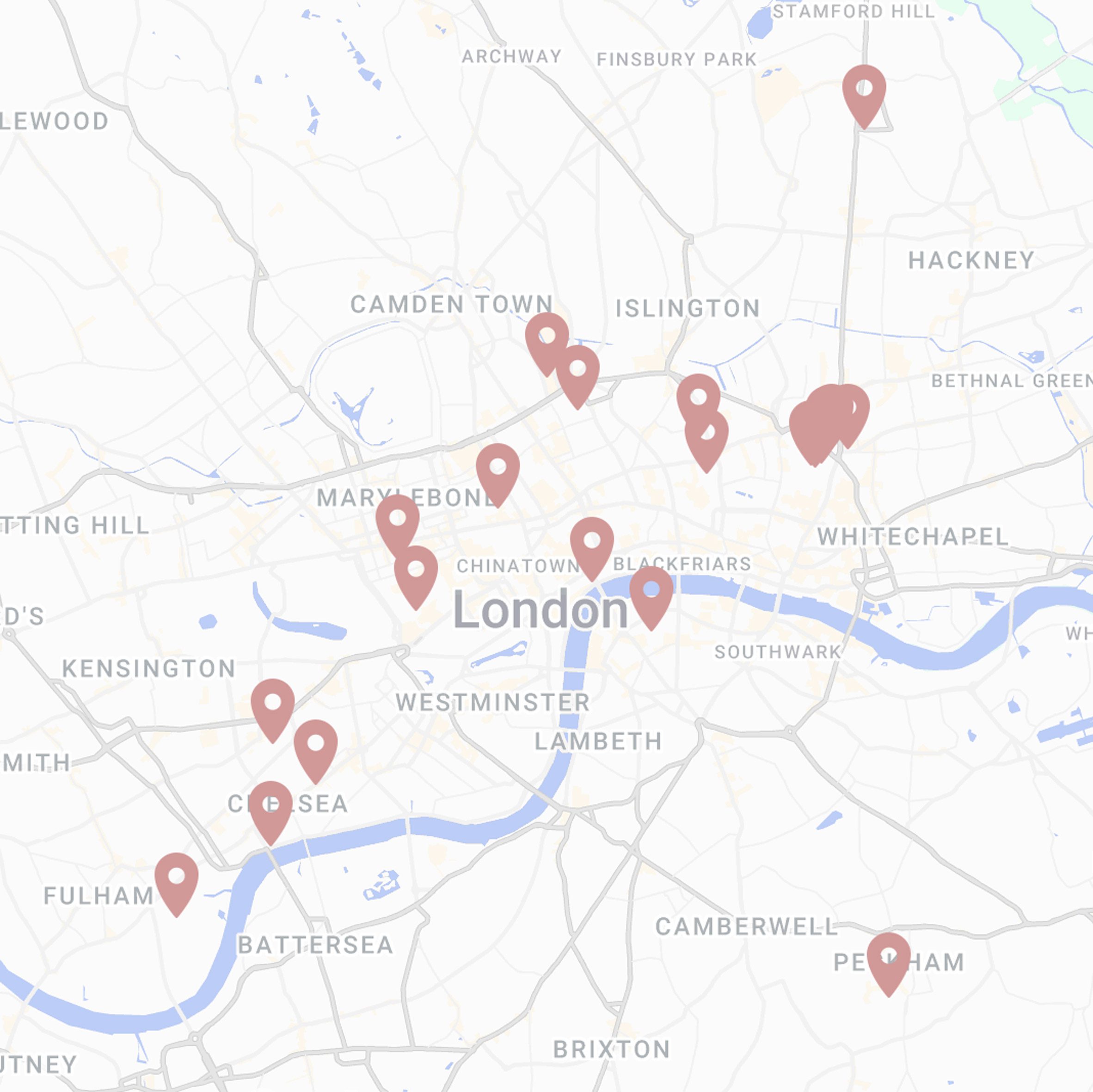 London Design Festival 2026 map