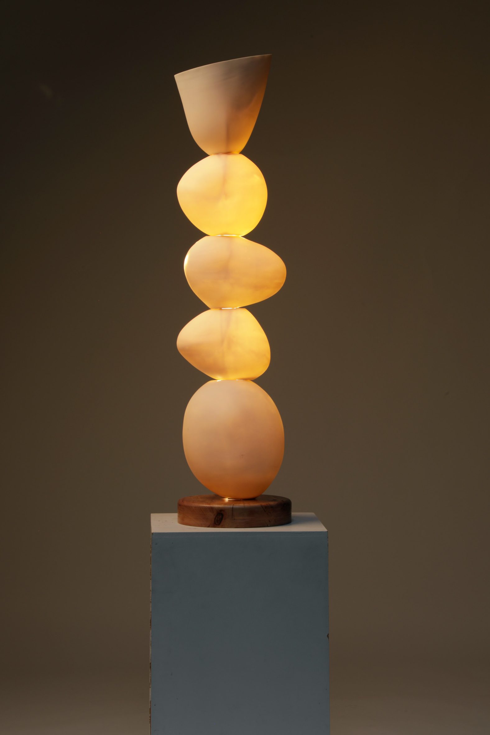 Stacked pebble-like light