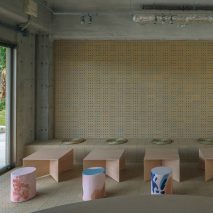 Kii uses colourful "melting" stools for SR Ice Cream Miyakojima
