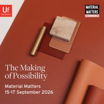 Graphic with materials and text