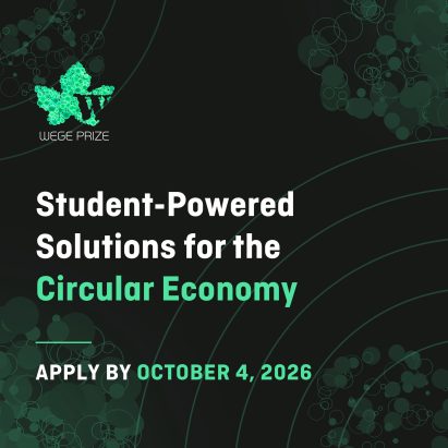Graphic for Wege Prize 2027: A Student Design Competition for the Circular Economy