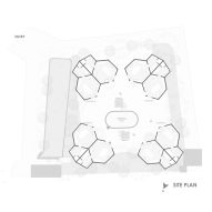 Plan of The Earthen Retreat by AKSH Architects
