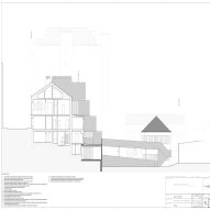 Section of Colégio de Santa Maria by António Costa Lima Arquitectos