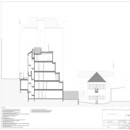 Section of Colégio de Santa Maria by António Costa Lima Arquitectos