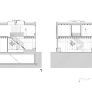 Section of Project Tomas & Katrien by Atelier Vens Vanbelle