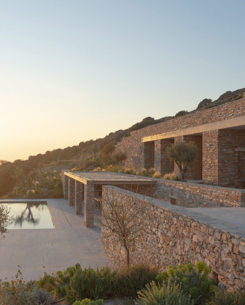 Stone house in Greece