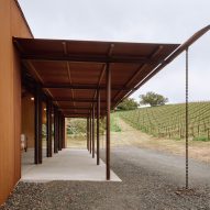 Corten steel barn
