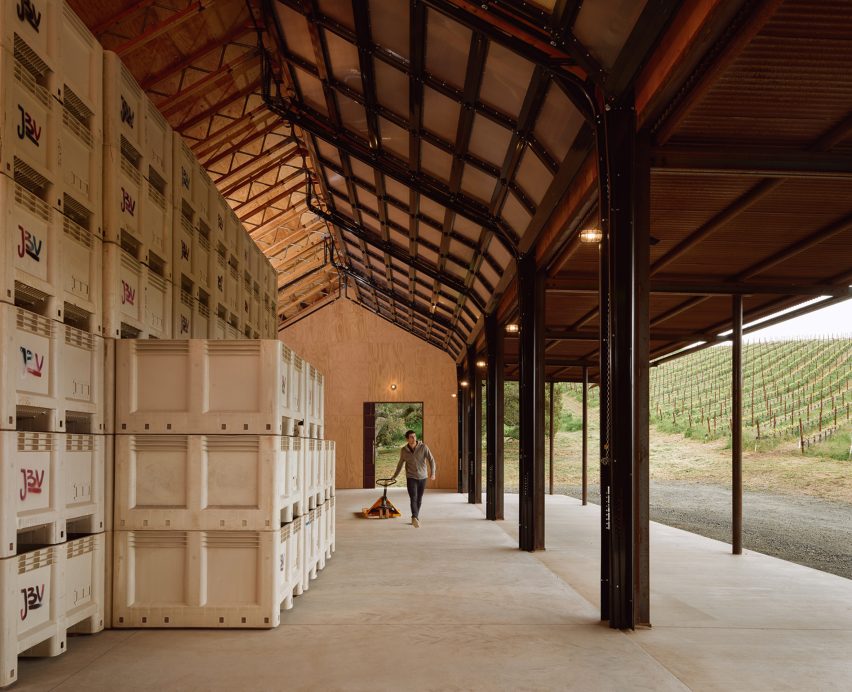 Cayucos barn in winery