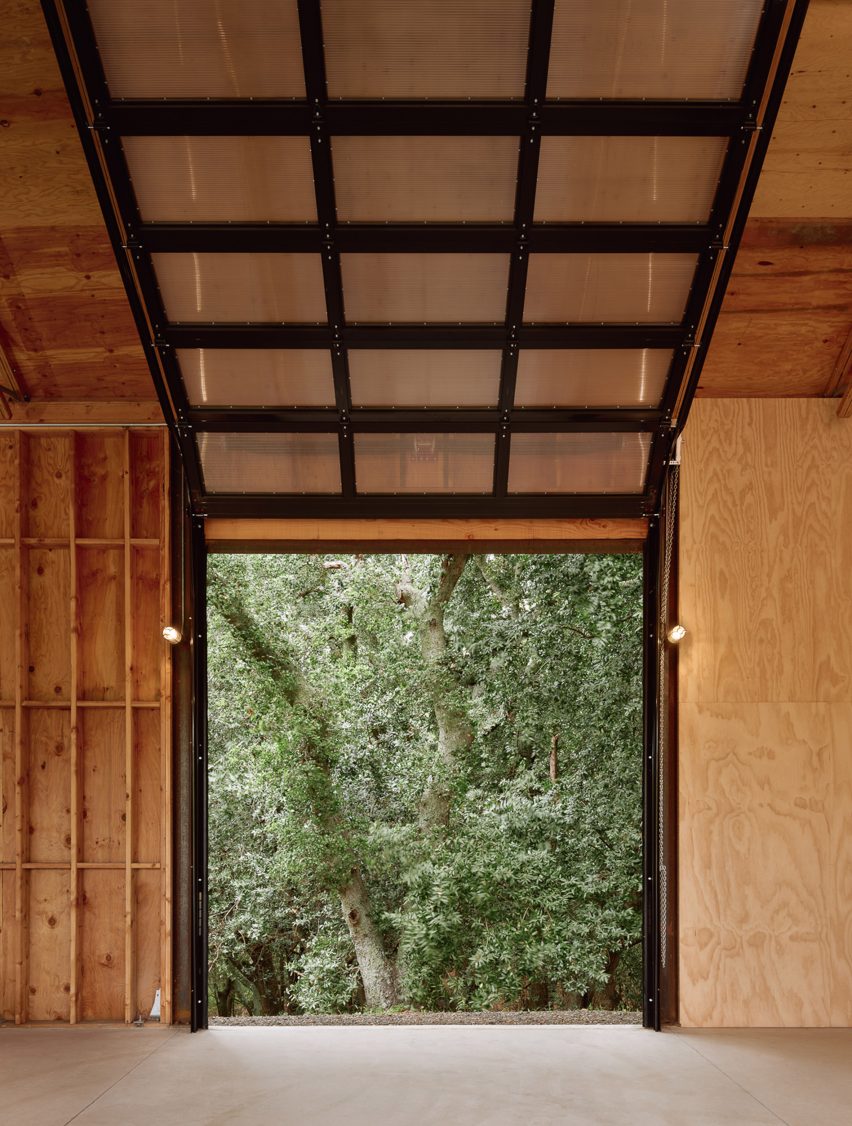 Corten steel barn