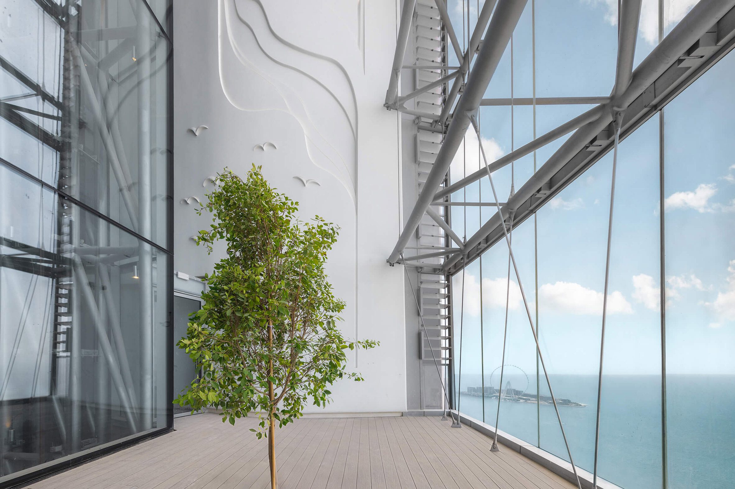 Skyscraper terrace in Dubai