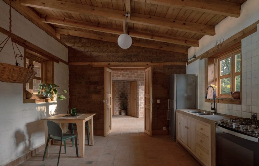 Living space interior at Casa Estelí in Mexico