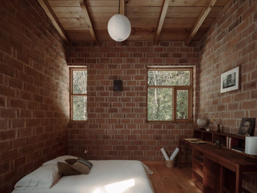 Bedroom interior at Casa Estelí by Colar