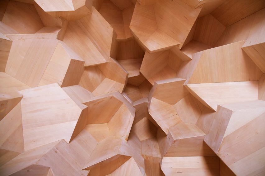 Crystal Sauna by Bigert & Bergstrom timber interior