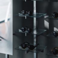 Dappled glass shelves in Cubitts Manchester by Youth