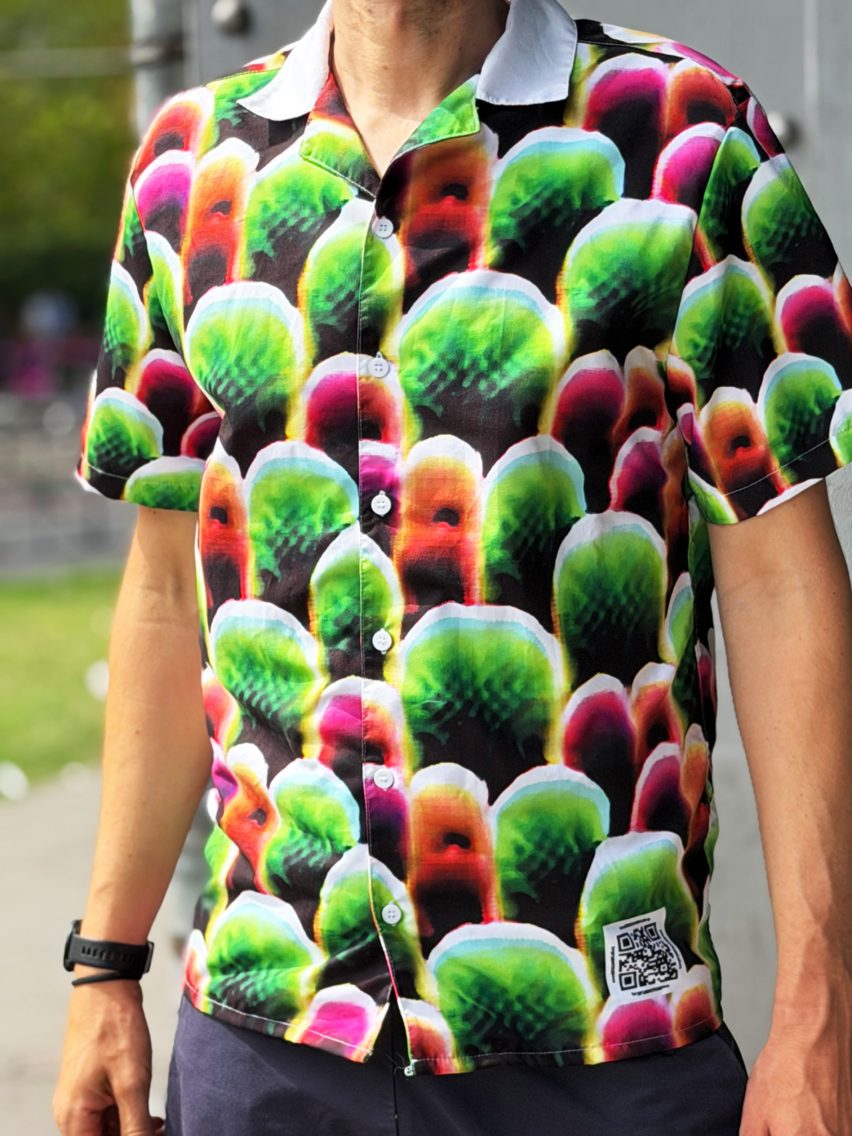 Colourful patterned shirt