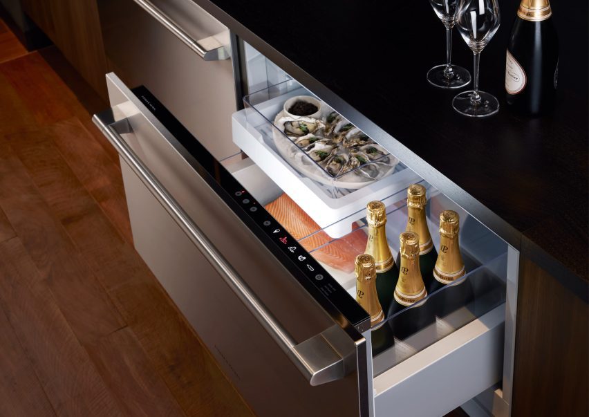 Image of a freezer drawer in the Fisher & Paykel Professional Style kitchen