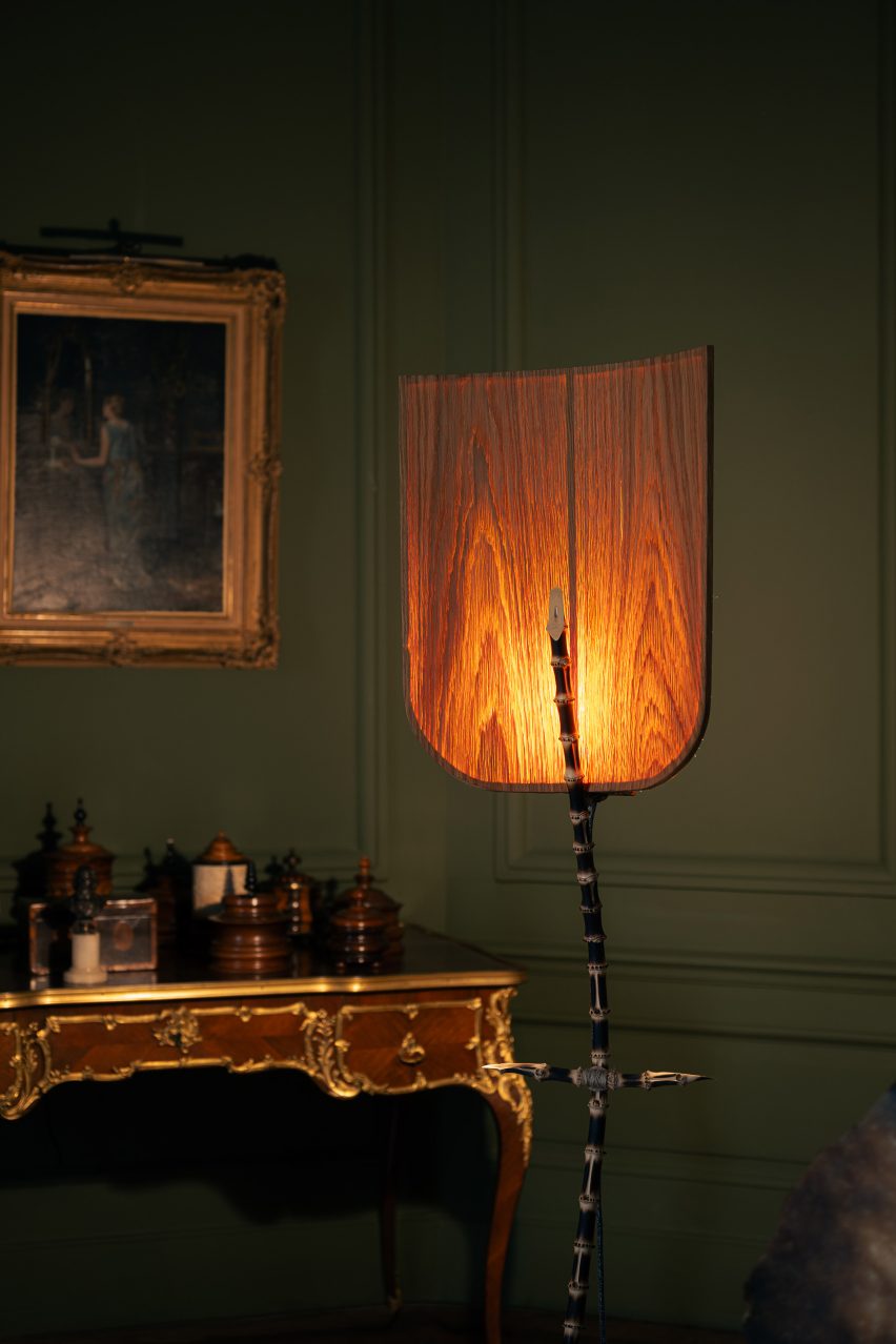 Yoon Shun's lighting in God Speed exhibition by Uppercut at Chateau de Spycker