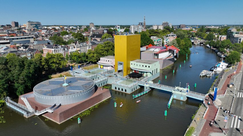 Groninger Museum aerial shot