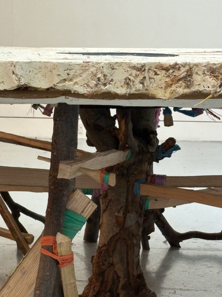 Legs of biomaterial table