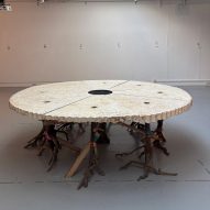 Harvest Moon table fabricated with materials and tools from within a 40 mile radius