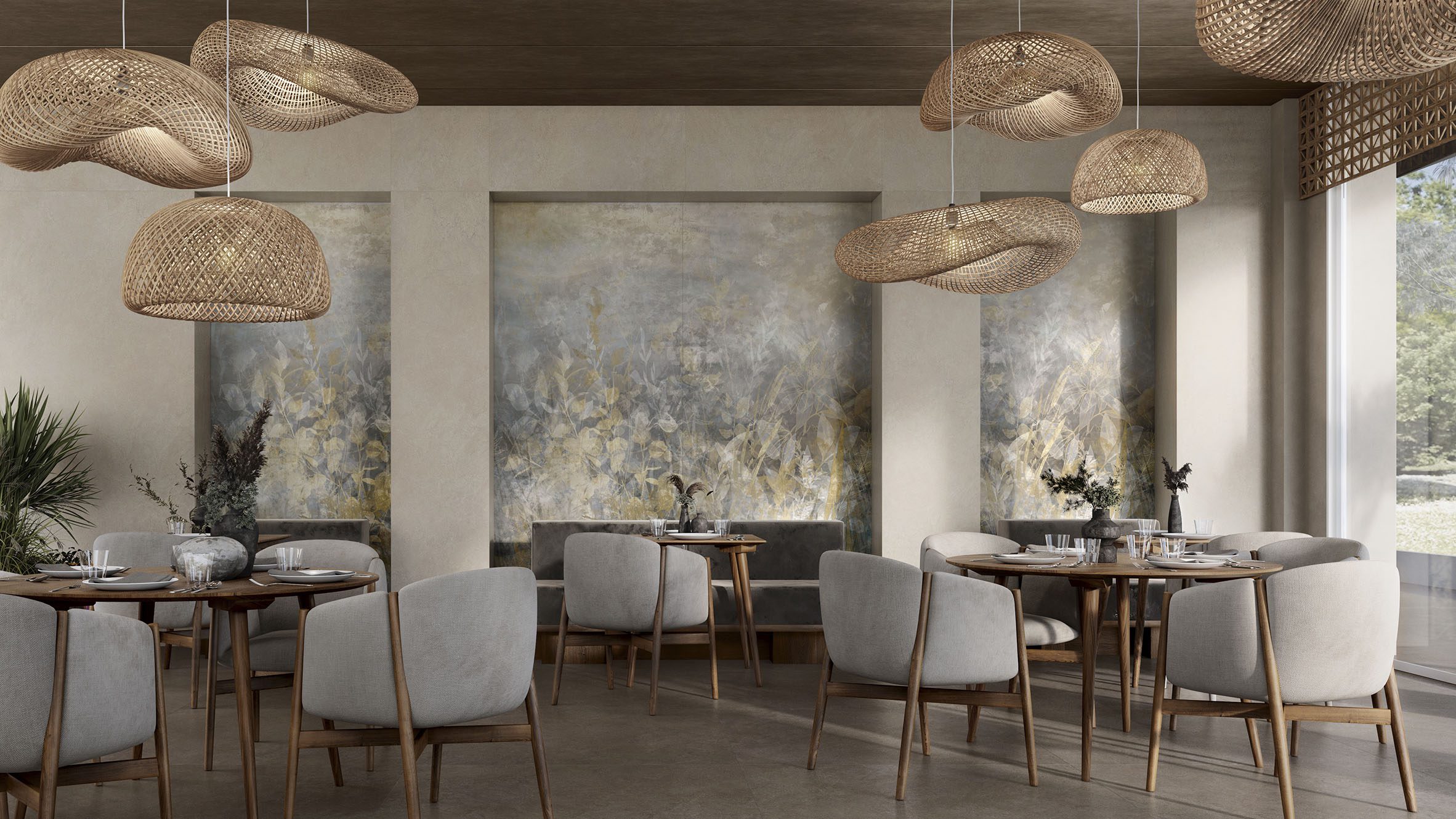 Imagina Floral tiles by Casalgrande Padana