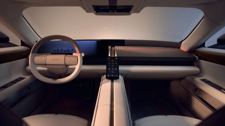 Jaguar Type 01 electric car interior