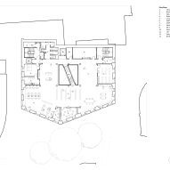 First floor plan of King's Lynn Library by Hudson Architects